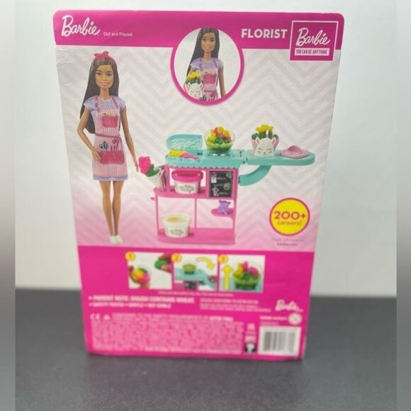 Barbie You Can Be Anything Florist Brunette Doll and Playset (#8833) - Picture 3 of 10